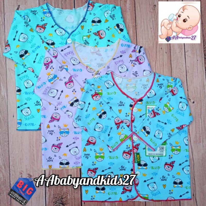 DWPAT 3PC!!!MOMS GIFT BAJU BAYI LENGAN PANJANG FULL PRINTING USIA NEWBORN 0-4BULAN SNI HIGHT QUALITY