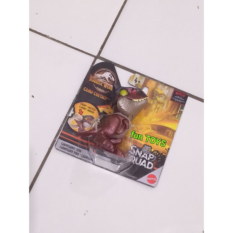 Snap Squad Jurassic World carnotaurus toro wave 6 mattel