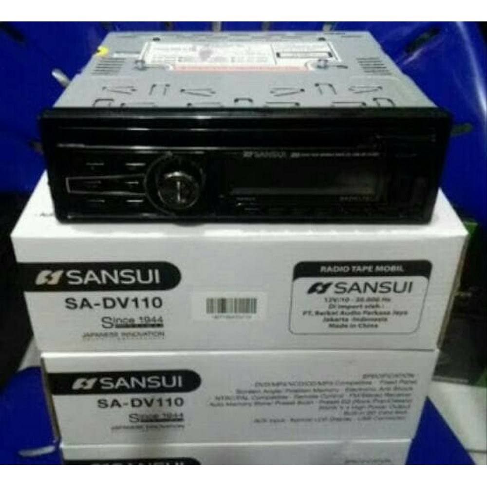 Tape Mobil DVD SANSUI Usb Sd Radio baru 52watt x 4high power GARANSI