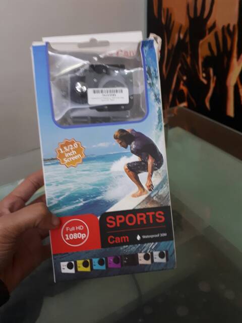 Action Camera A7 Sportcam/Helmet Waterproof 1080P Wide Angle Layar LCD