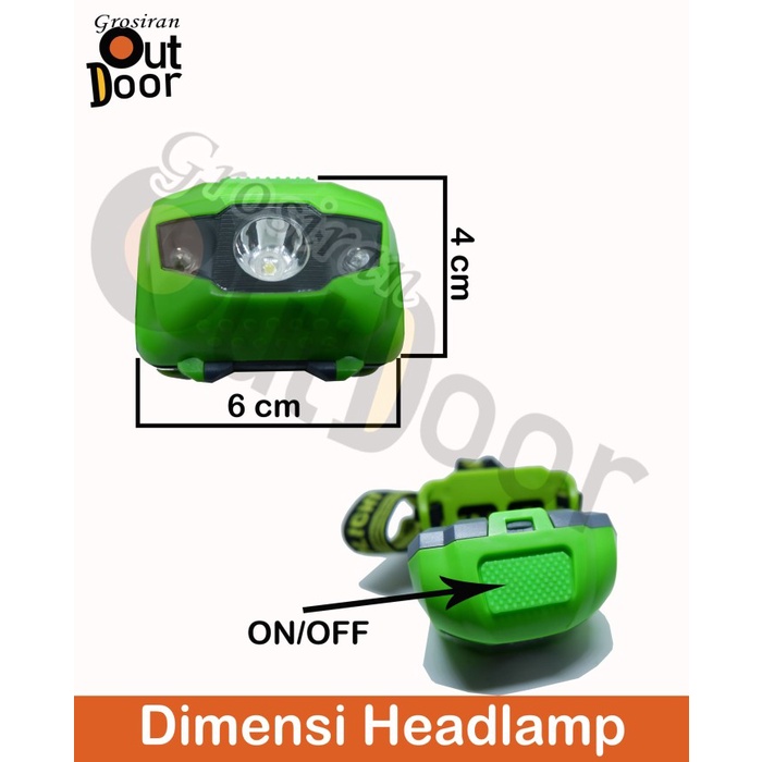 CAMPING-SENTER-HEADLAMP- HEADLAMP / SENTER KEPALA MITSUYAMA -HEADLAMP-SENTER-CAMPING.