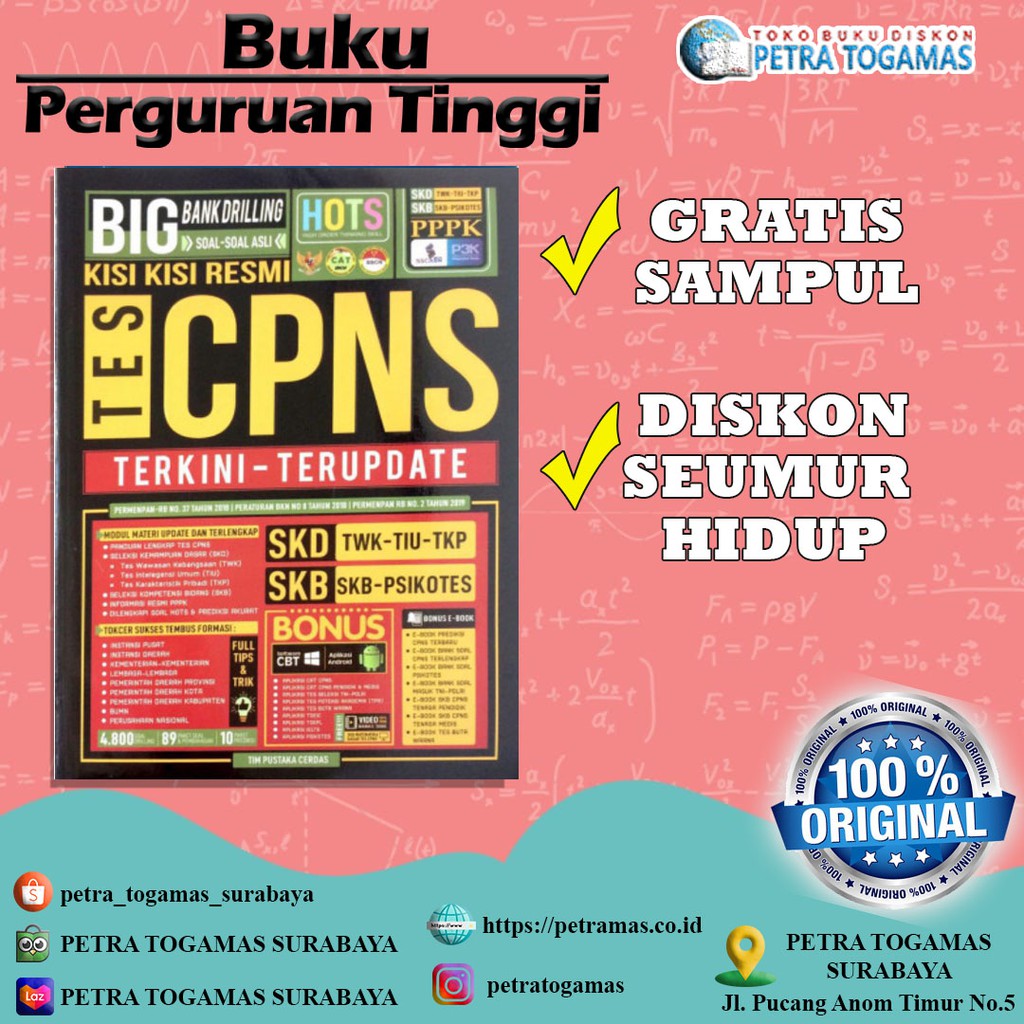 TERLARIS !! BIG BANK DRILLING KISI-KISI RESMI TES CPNS TERKINI-TERUPDATE/PTR100333307