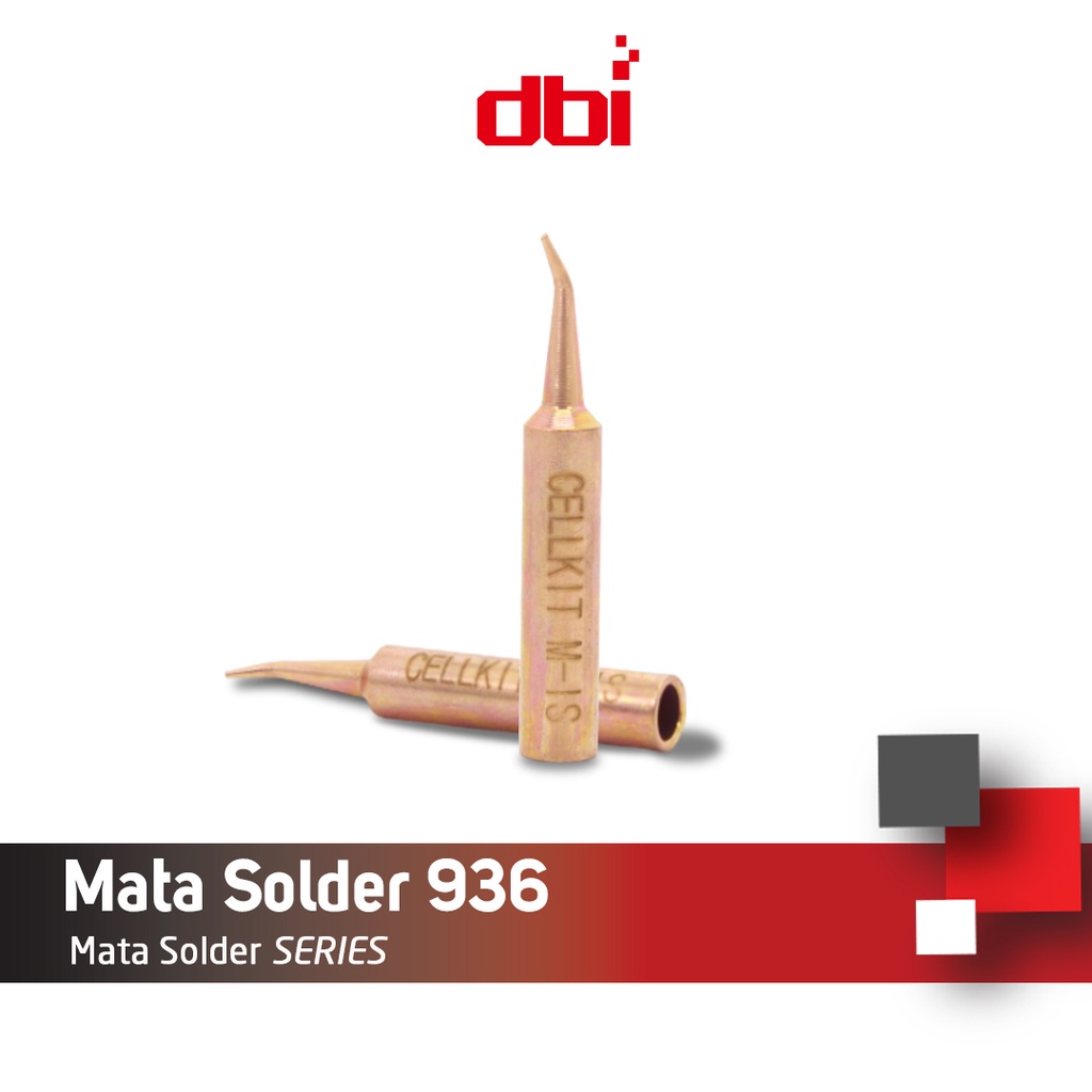 Paket Mata Solder 936 Tembaga (Lancip, Bengkok)