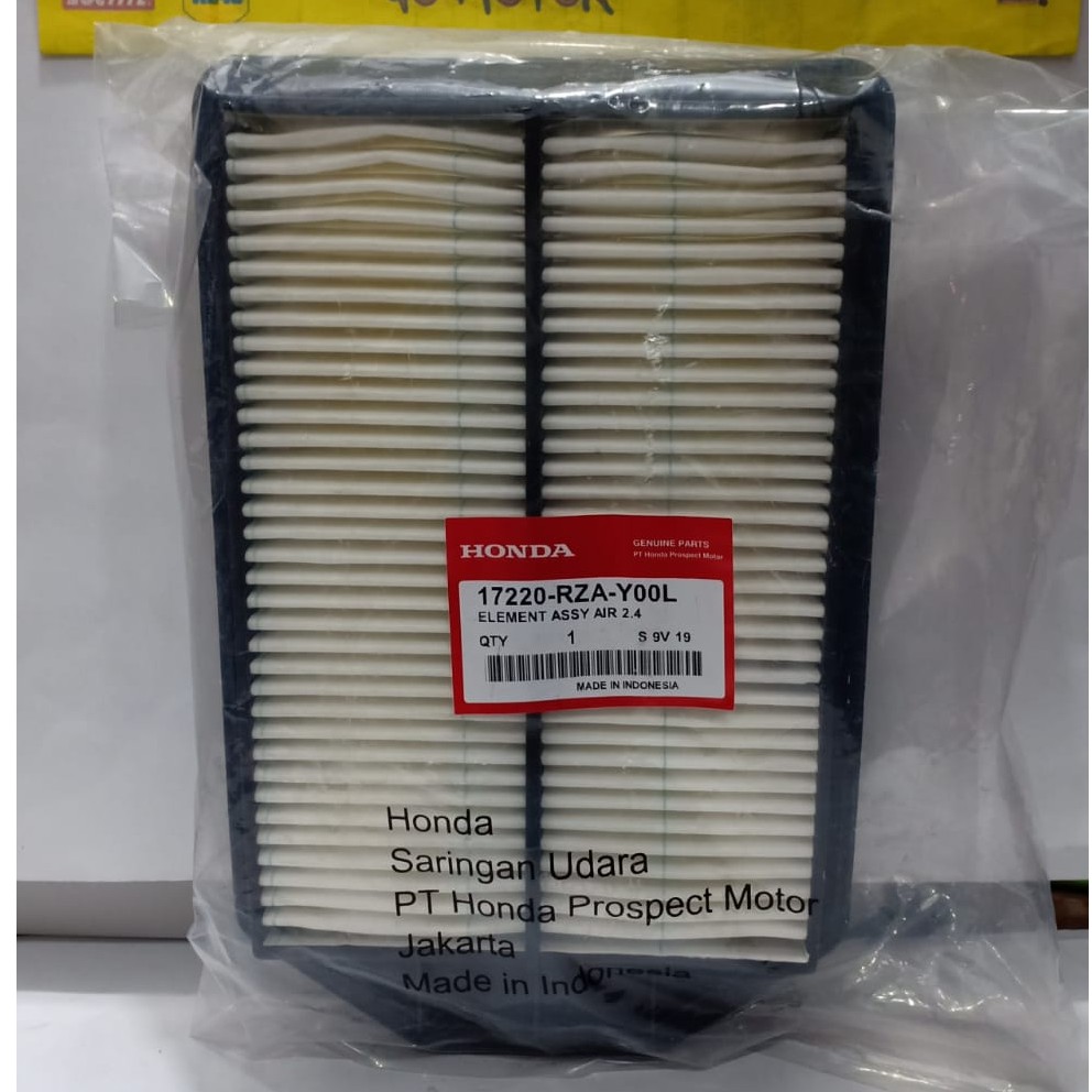 FILTER UDARA ASLI HONDA ALL NEW CRV 2.4 17220-RZA-Y00L