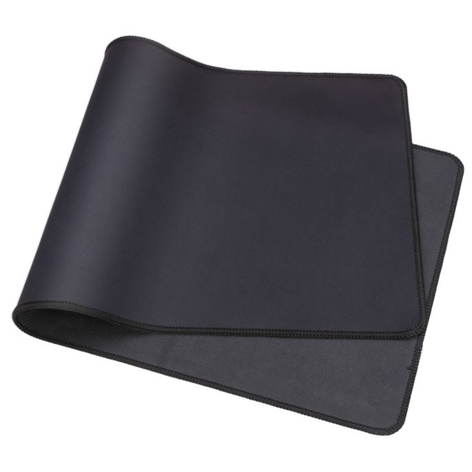 MOUSEPAD GAMING HITAM POLOS PANJANG BESAR 70x30 / MOUSE PAD 70 X 30 CM