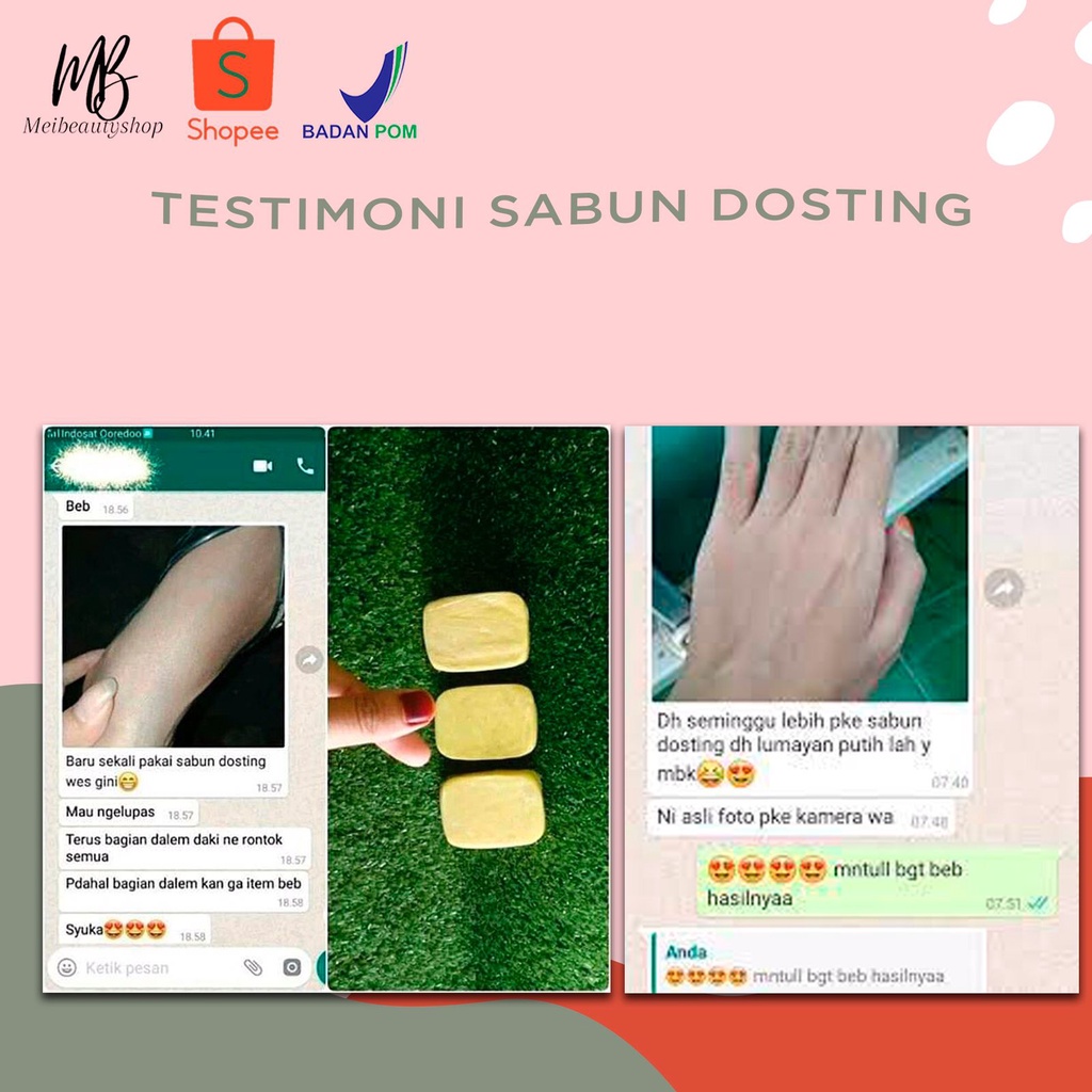 DOSTING Sabun Memutihkan BPOM 60gr