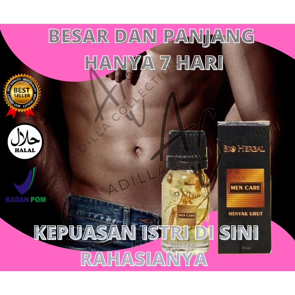 BIO HERBAL MINYAK URUT PRIA DEWASA HERBAL MEN CARE PEMBESAR MR P PEMBESAR PENNIS PERNANEN  MINYAK PE