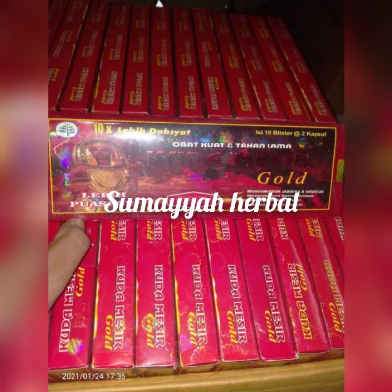 

Kuda Mesir Gold Original isi 20 kapsul