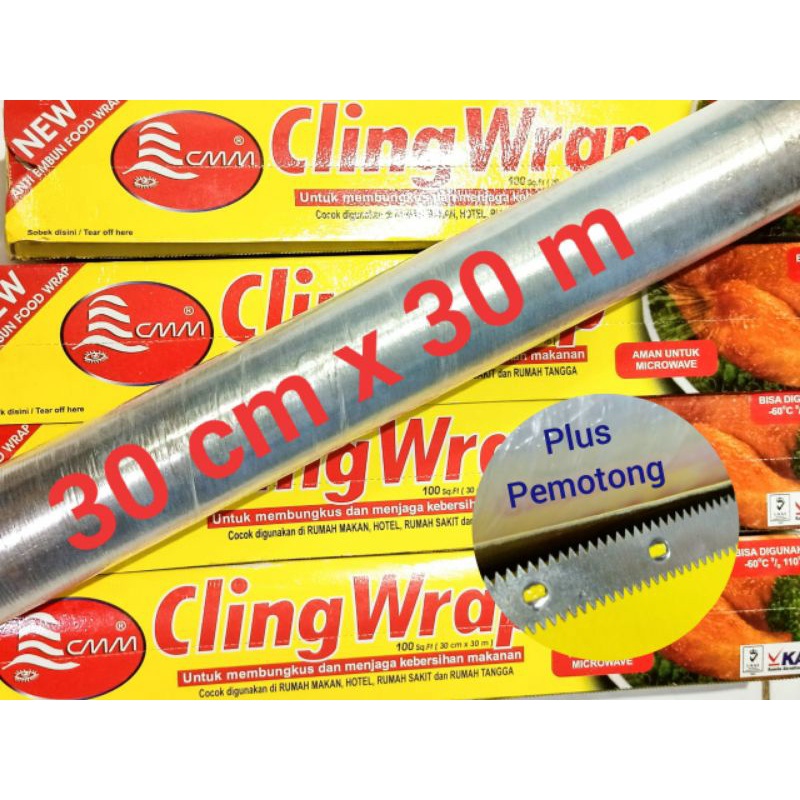 CLING WRAP 30 CM X 30 M FOOD GRADE