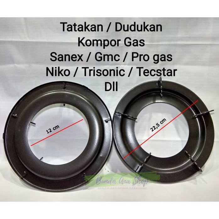 TATAKAN KOMPOR BULAT KAKI 5 UNTUK KOMPOR GAS / GMC SANEX UMUM RRT UNIVERSAL SEMUA MERK