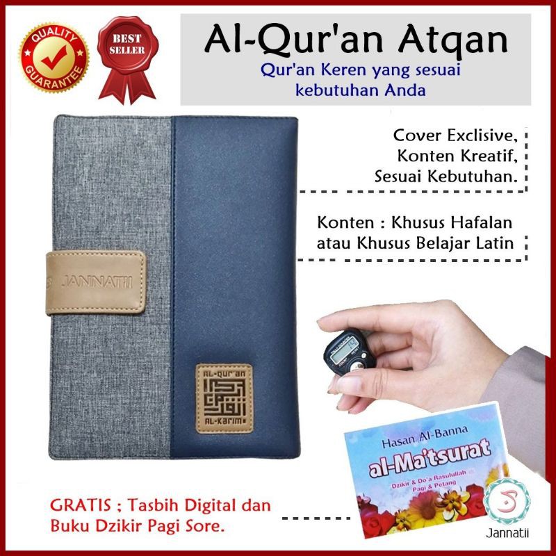 Al Quran A5 ATQAN Premium | Al Quran A5 Latin | Al Quran A5 Hafalan Terjemah / Tanpa Terjemah