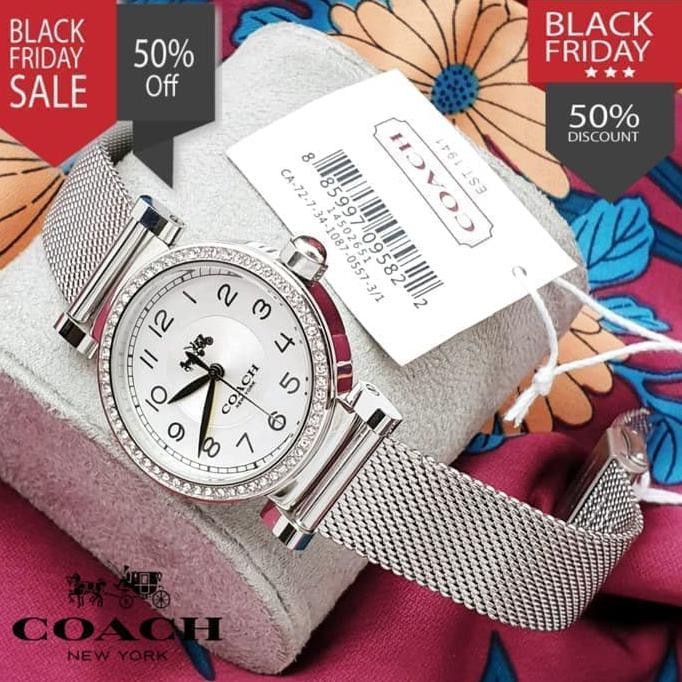 TERBARU JAM TANGAN WANITA MERK COACH MIYOTA TYPE : EST1941 BATERAI FREE BOX 04 TERLARIS