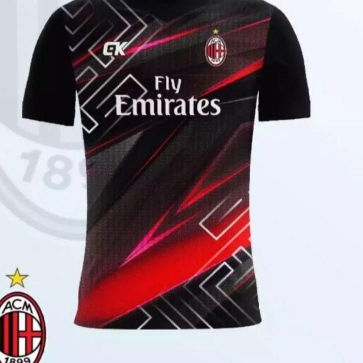 LANGSUNG KIRIM.. baju bola ac milan printing premium
