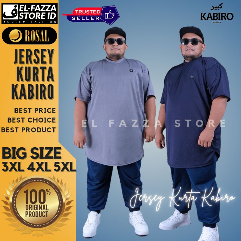 Kaos Olahraga Pria BIG SIZE - Jersey Jumbo - Kaos Jersey Kurta KABIRO -  Kaos ukuran besar XXXL XXXX