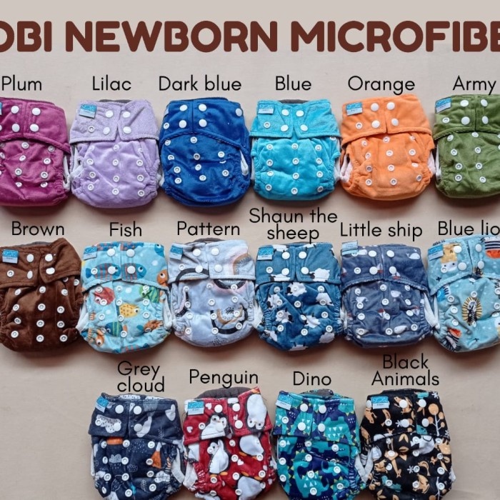 Clodi Sobi Newborn Microfiber popok cuci ulang bayi Newborn