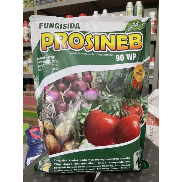 Fungsida PROSINEB 90 wp - Mengendalikan Bercak Daun, Antraknosa pada Tanaman Cabai, Embun Tepung pad