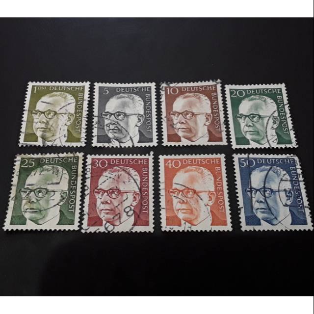 

Perangko jerman set 8 pcs tokoh jerman