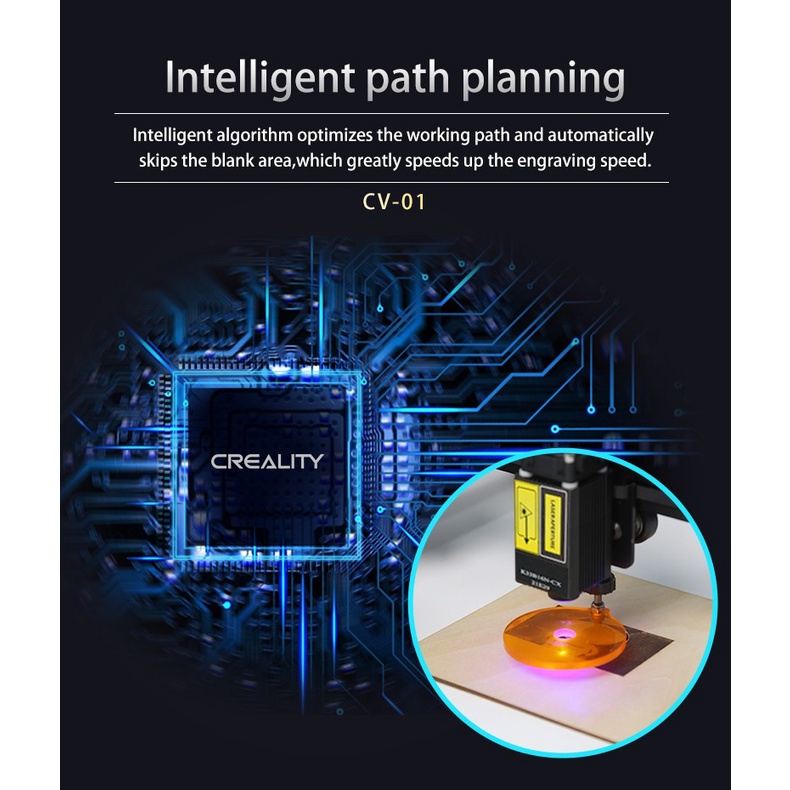 Mesin Laser Engraving Creality CV-01 Laser Dioda Diode Optimized Path