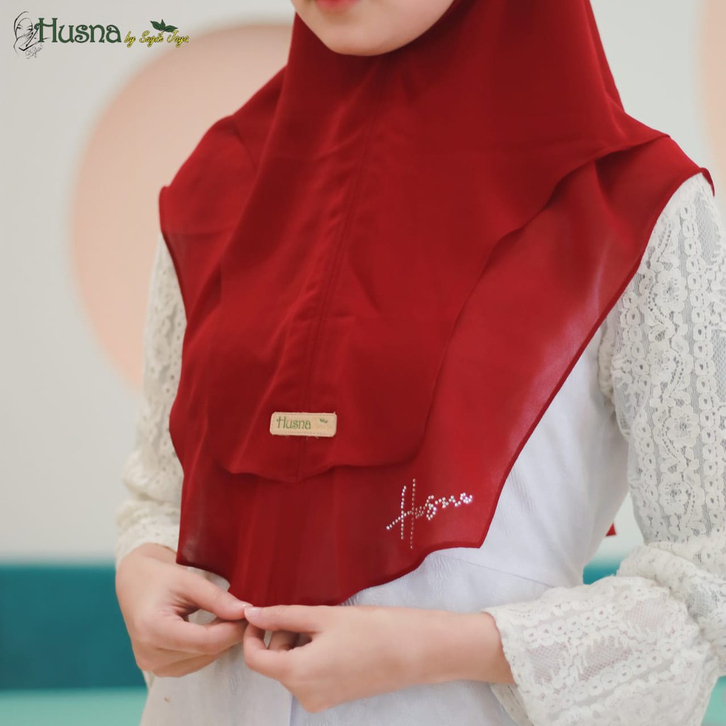 Husna Khimar Mini Ziggy Swarovski Ceruty Babydoll