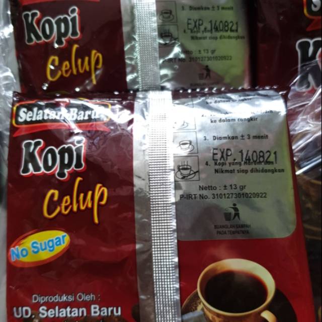 

Kopi celup ( /bungkus isi 20 sachet )