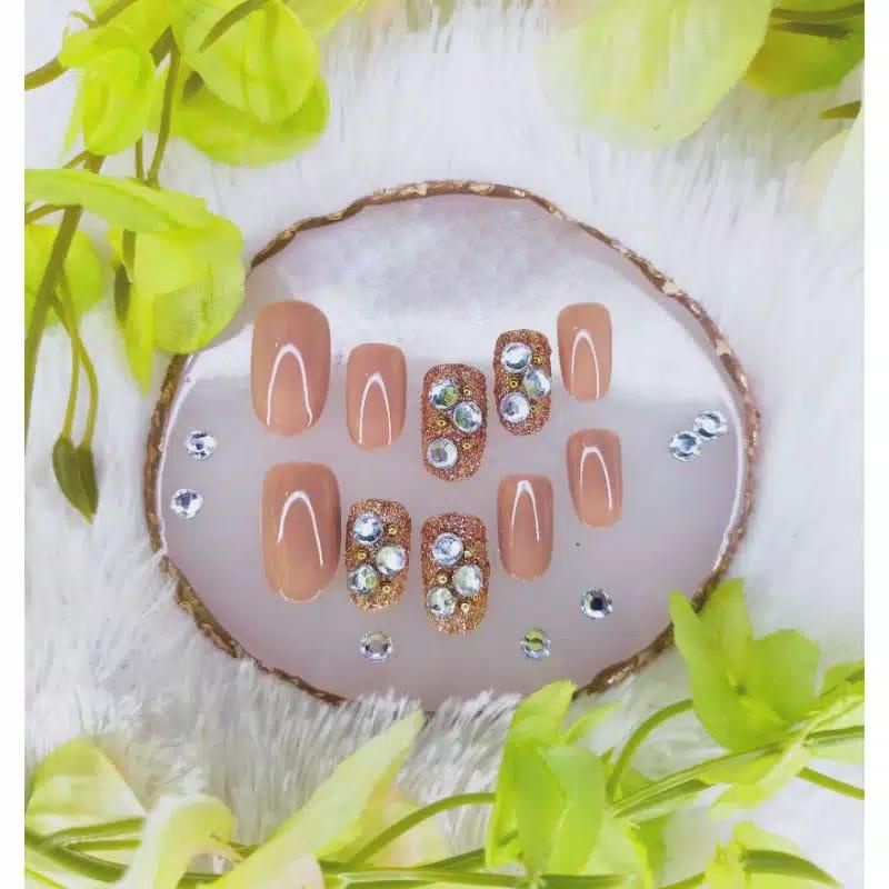 Kuku palsu free lem/fake nails kuku 3d kuku wedding Kuku Palsu 3D Nail Art/ (15)