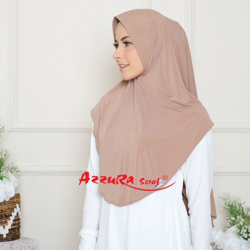 HIJAB CANTIK AINUN | ORIGINAL | AZZURASCARF | HIJAB INSTAN | BERGO | BERGO INSTAN | JILBAB CANTIK-4