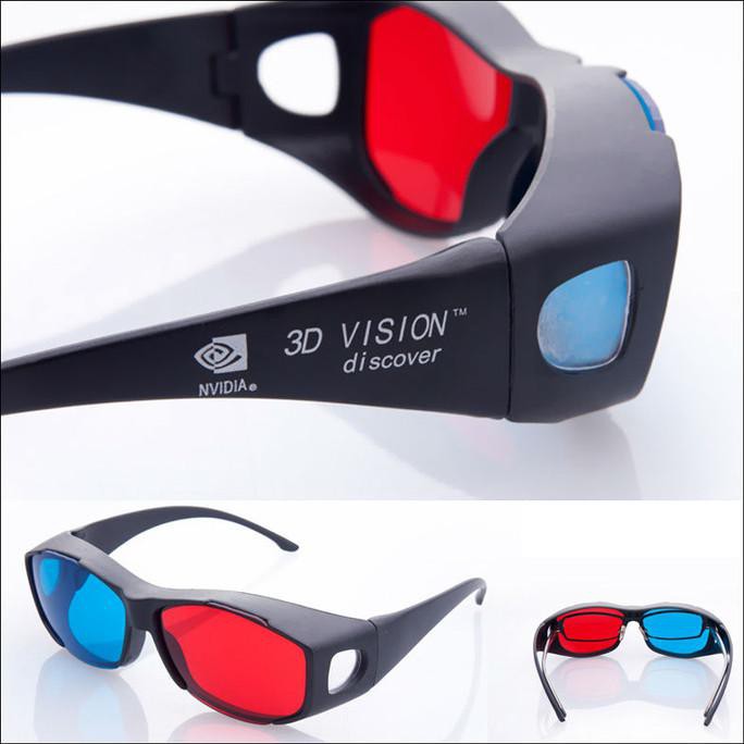 3D Glasses Kacamata Kaca Mata Frame plastik nVidia Vision Red Cyan