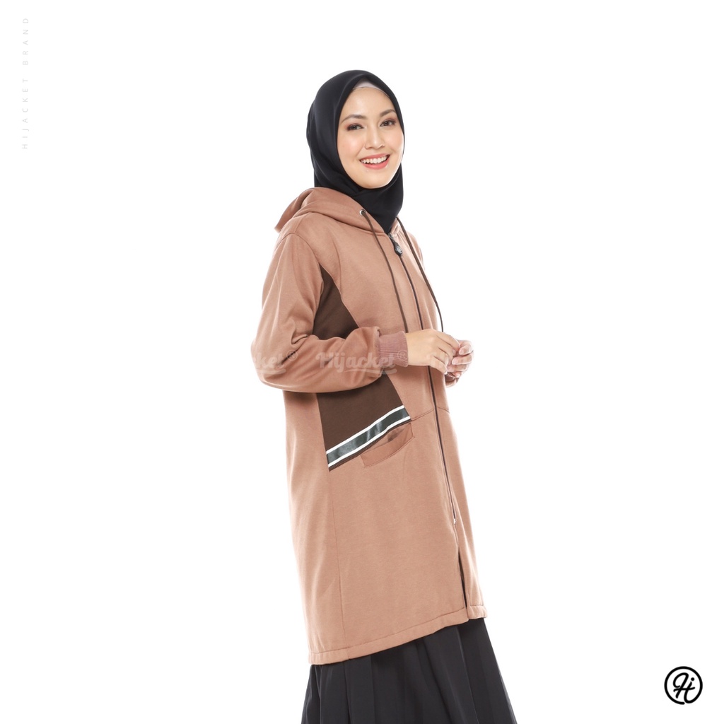 HIJACKET RIHANA | HIJAKET JAKET HIJAB MUSLIMAH PANJANG WANITA SYARI-Coco