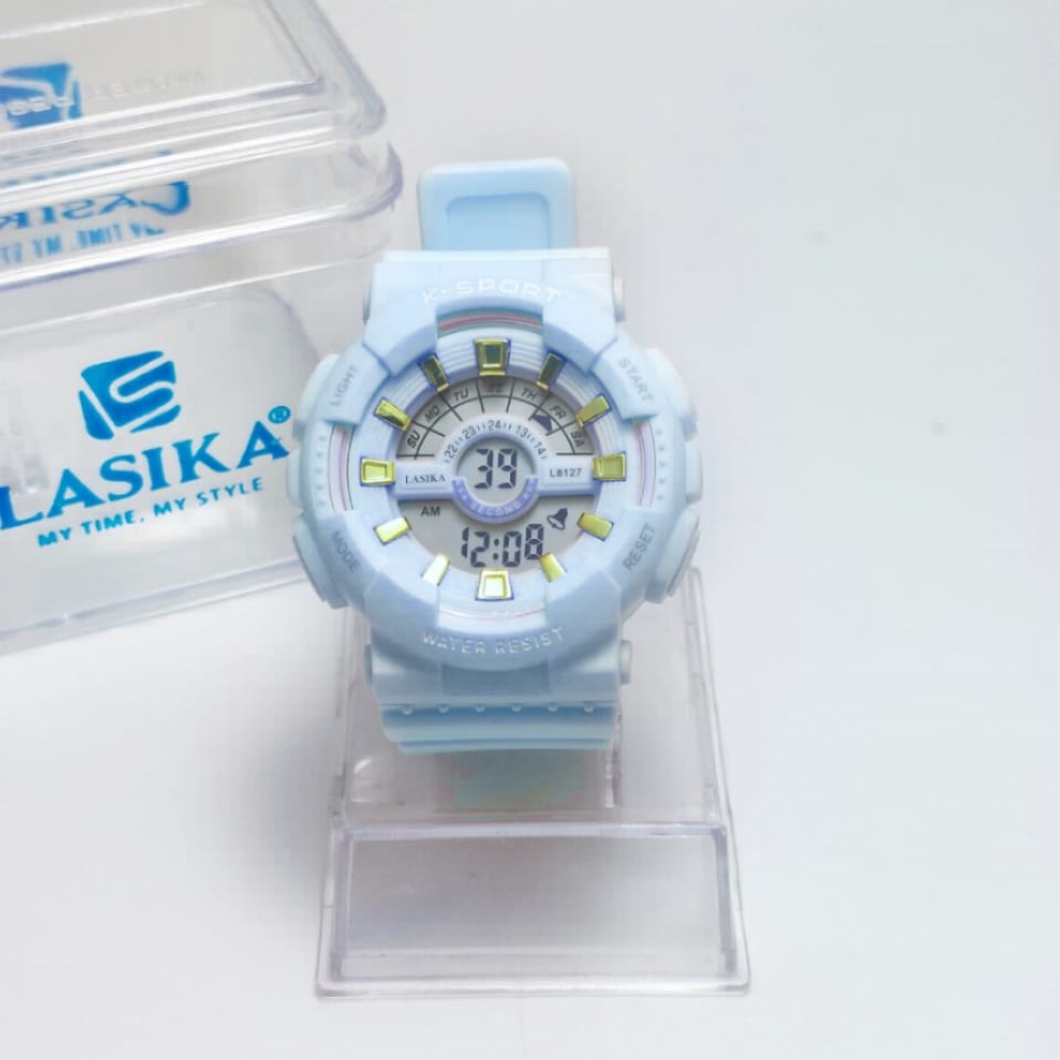 UNISEX Jam Tangan Lasika 8127 Digital Sporty Premium Anti Air