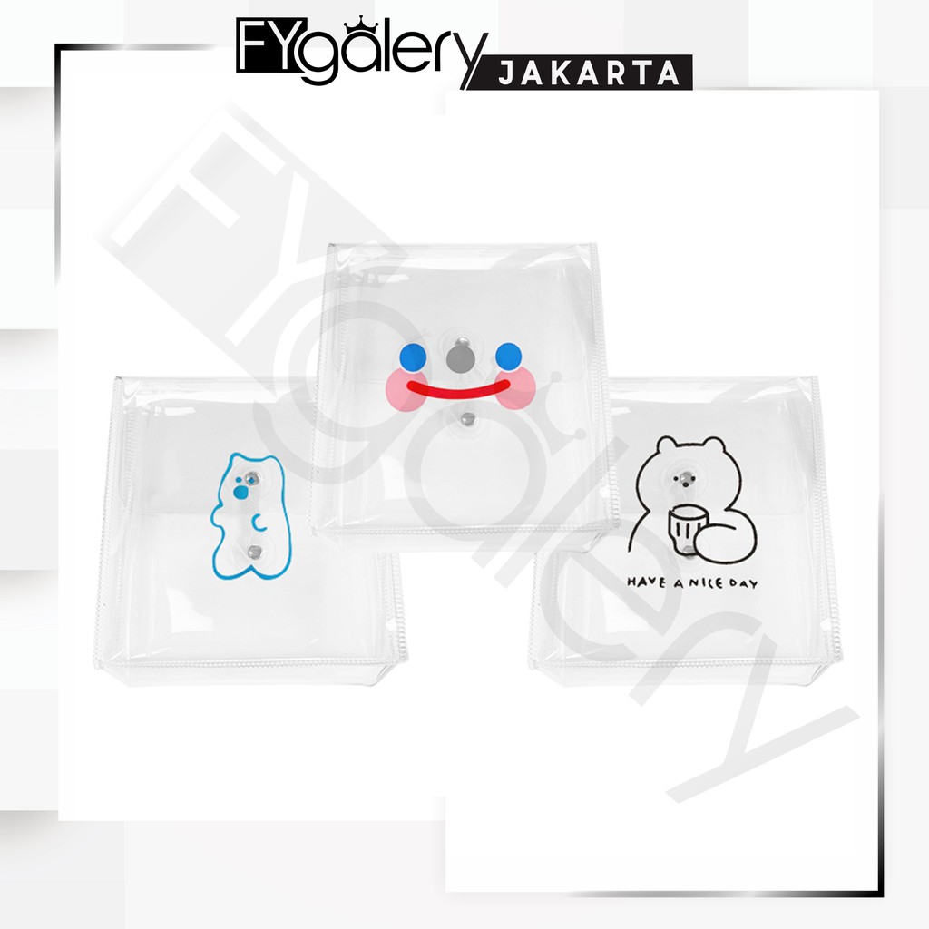 

MirabelShop - HL0121 File Bag Transparan Pouch SerbaGuna Bahan Pvc Zipper File Termurah Import