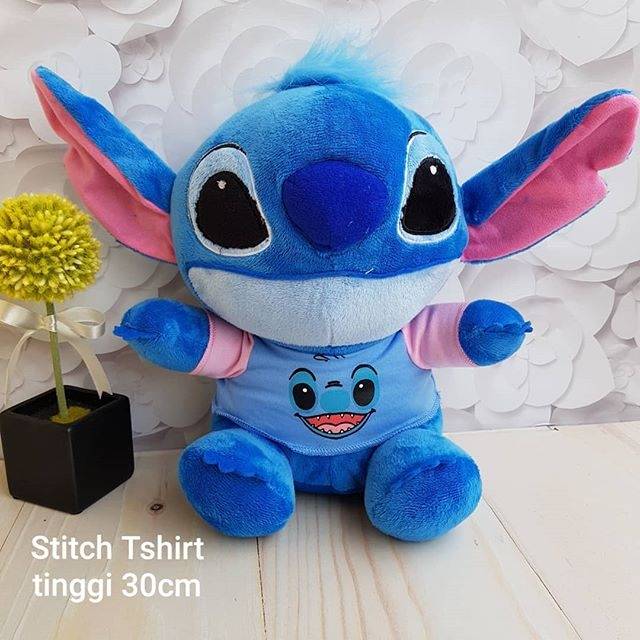 BONEKA STITCH T-SHIRT KOSTUM LUCU