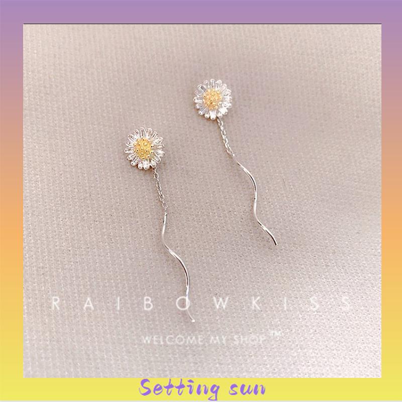 Anting-anting daisy wanita gaya Korea / anting rumbai wanita gaya Korea TN