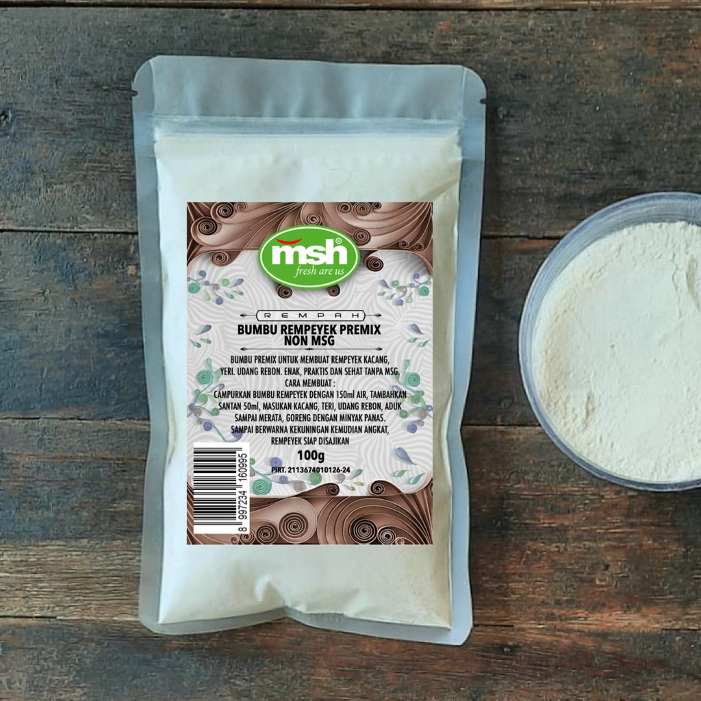 

MSH Bumbu Rempeyek Premix Non MSG 100 g