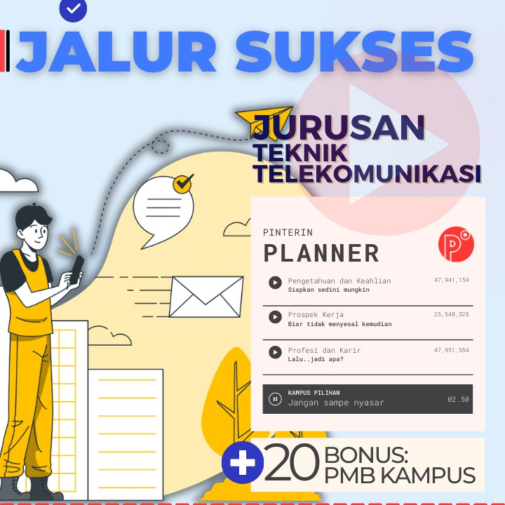 

Daily Planner Kuliah Jurusan Teknik Telekomunikasi Test SNMPTN-SBMPTN-UTBK Weekly Binder Loose leaf
