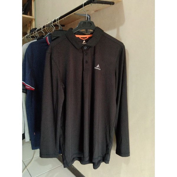 kaos polo panjang eiger1989 bahan dryfit original