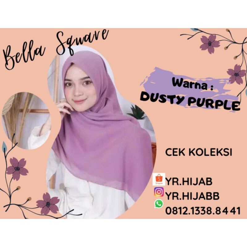 Bella Square Segiempat DUSTY PURPLE