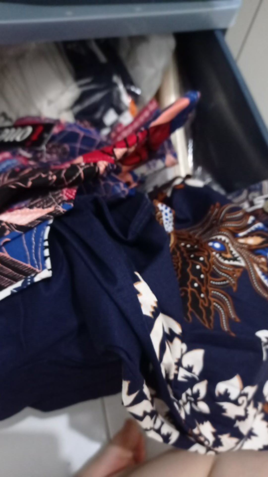 Kemeja 113 Aan# Kemeja Batik Dewasa Lengan Pendek Slim Fit Edisi Natal Bahan Katun Stretch