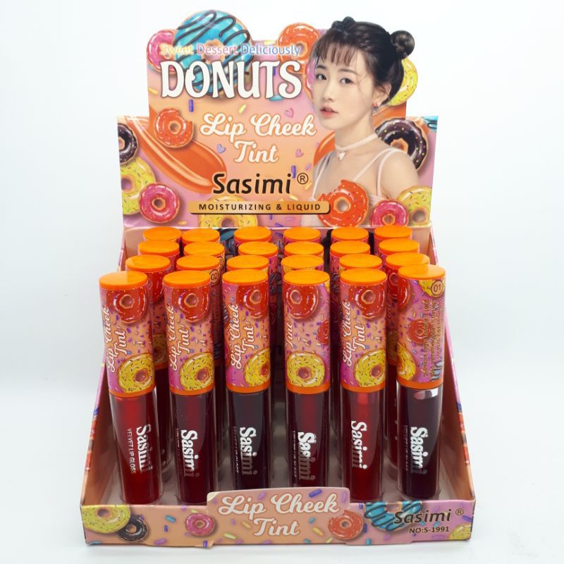 LIP TINT SASIMI PANJANG AVOCADO DONUTS BEAUTY - LUSINAN