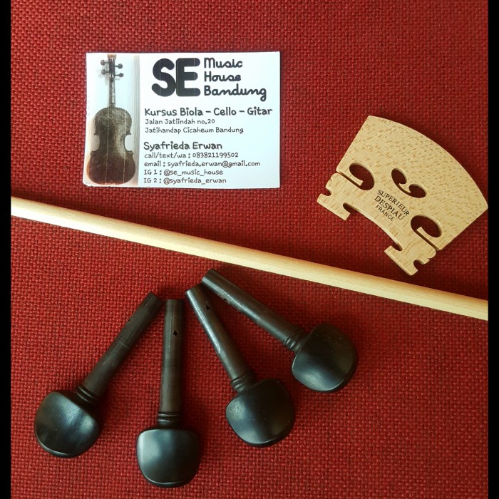 Jasa Fitting Service Bridge Soundpost Tuning Peg Biola Violin Viola Cello