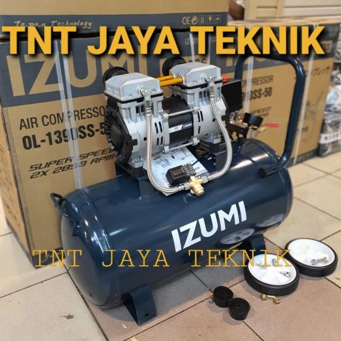 KOMPRESOR ANGIN OILLESS IZUMI OL 1390SS-50 / COMPRESSOR IZUMI OL 1390