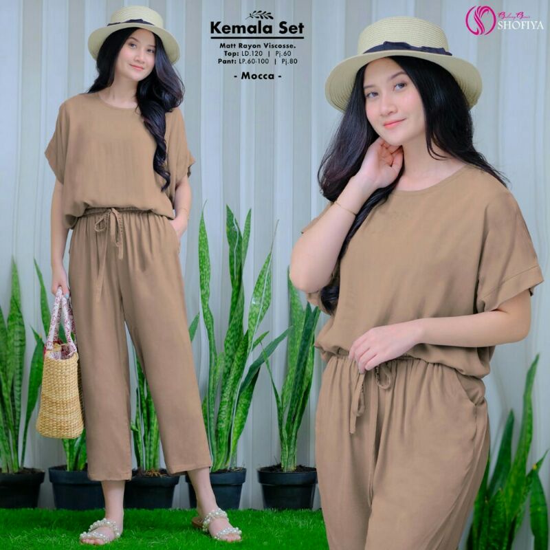 KEMALA Set (Top dan Celana) Ori by Shofiya