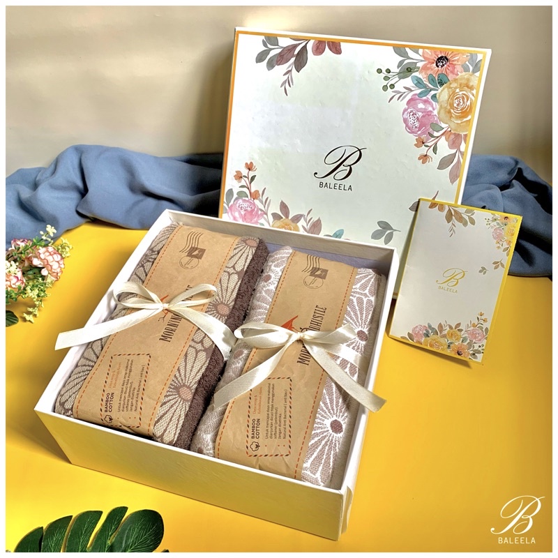 Hampers Handuk/Hampers Handuk Couple/Printed Hardbox/Hampers Hardbox Tebal/Kado Nikah Handuk Couple/