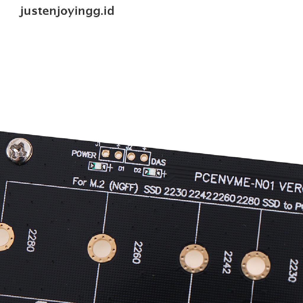 // justenjoyingg.id // PCIE to M2 Adapter PCI Express 3.0 x1 to NVME SSD Adapter Support 2230 2242 2260 ~