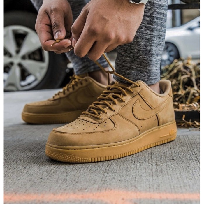 Nike Air Force 1 Low Wheat Flex (Sepatu Sneakers Cowok Pria)