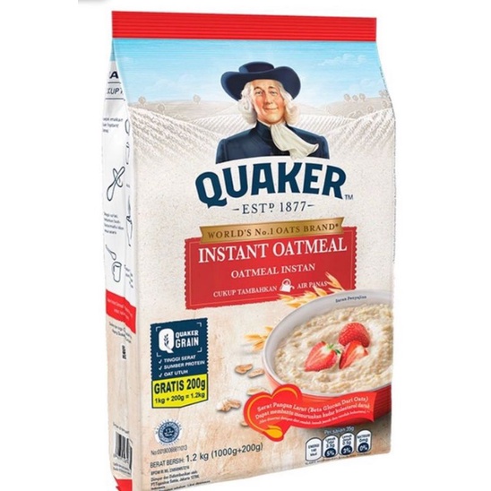 

Quaker instant oatmeal