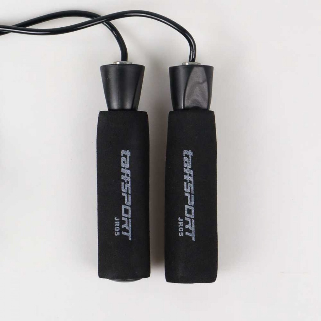 Fitcoach Lompat Tali Skipping Speed Jump Rope Sports Weight Hitam