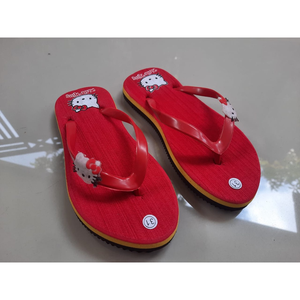 SANDAL ANAK PEREMPUAN HELLO KITY PLAT TERBARU