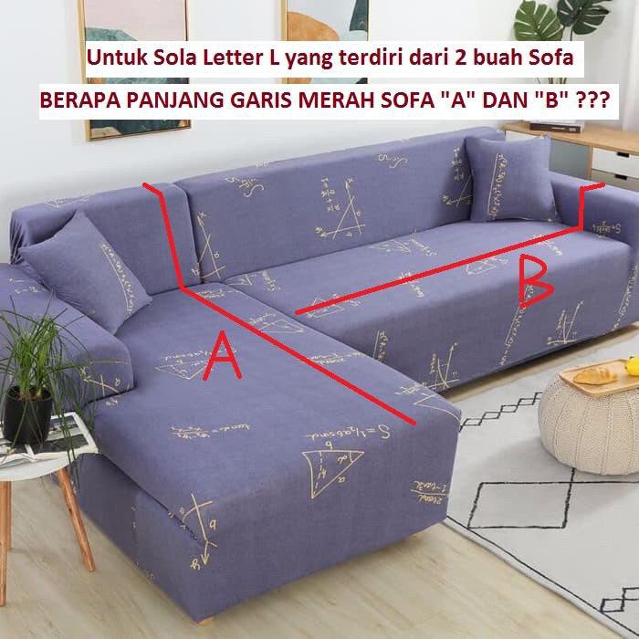 Cover Sofa Sarung Pelindung Sofa 1/2/3/4 Seater Sofa Cover Elastic Sarung bantal sofa