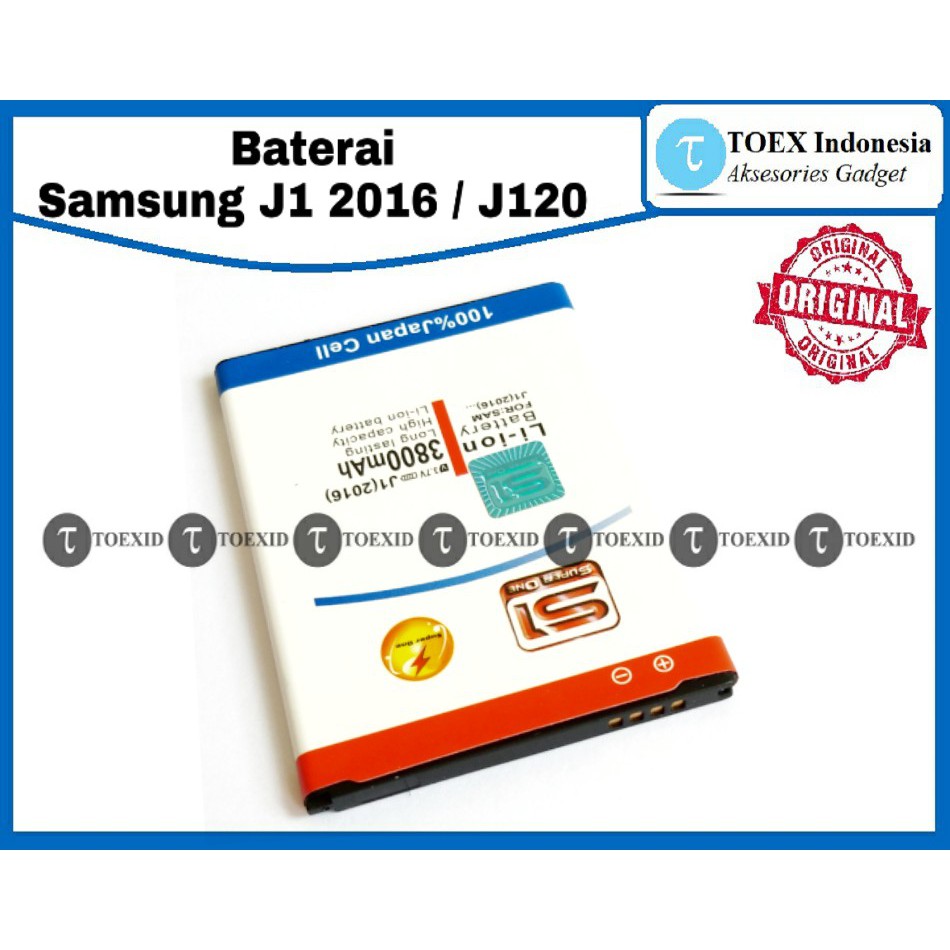 Baterai Samsung J1 2016 J120 - Batre Batrai Double Power IC - Super One Original