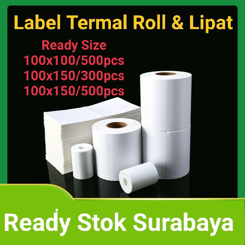 

[SKY Label]LABEL STICKER THERMAL 100 X 150/100x100 BARCODE A6/Label OLSHOP
